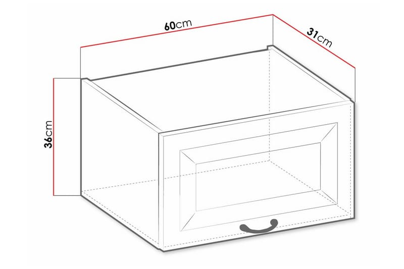 Köksskåp Templemore 60 cm - Förvaring - Skåp - Förvaringsskåp