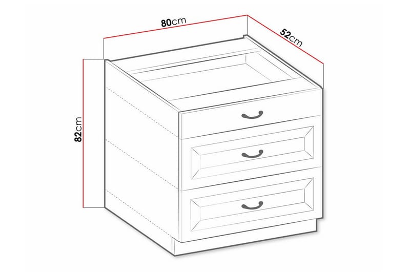 Köksskåp Templemore 80 cm - Förvaring - Skåp - Förvaringsskåp