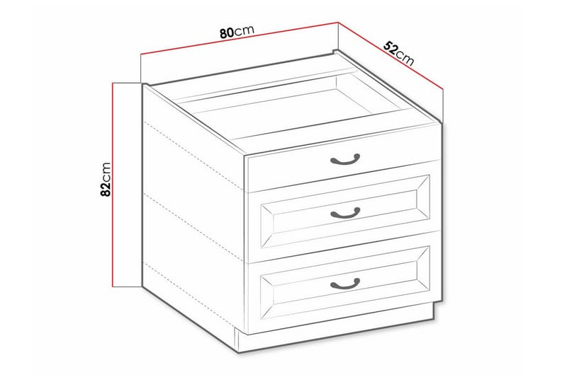 Köksskåp Templemore 80 cm - Förvaring - Skåp - Förvaringsskåp