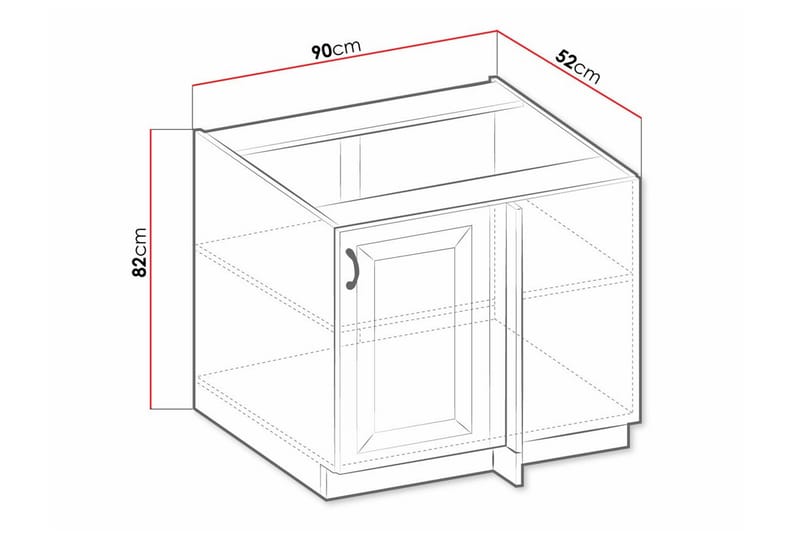 Köksskåp Templemore 90 cm - Förvaring - Skåp - Förvaringsskåp