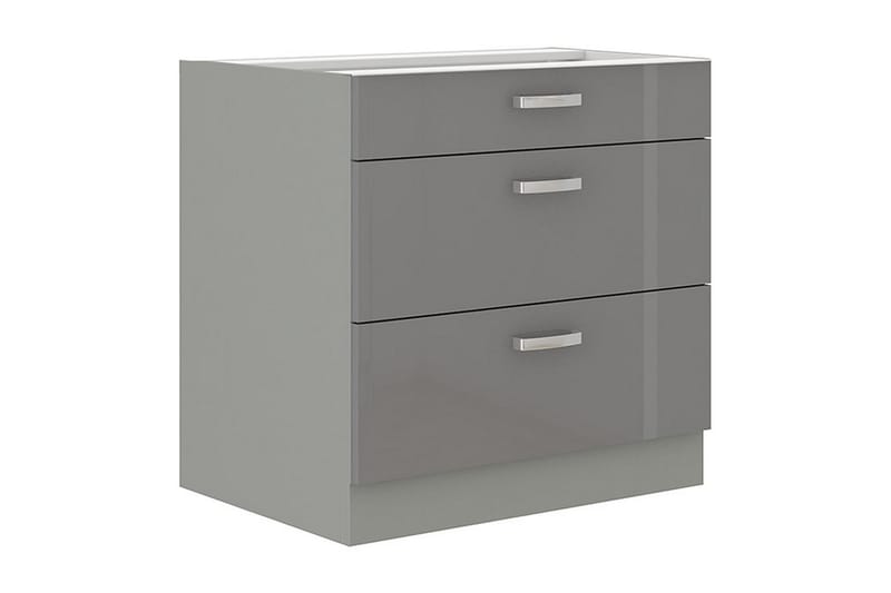 Skåp med lådor Grey 80x52x82 cm - Grå - Förvaring - Skåp - Förvaringsskåp