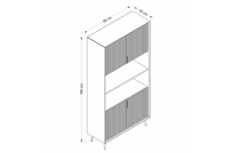 Highboard Luxe - Sandsten - Förvaring - Skåp - Förvaringsskåp