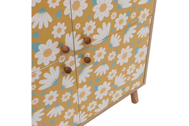 Highboard Posy 95x111 cm Brun/Vit - Hanah Home - Förvaring - Skåp - Förvaringsskåp