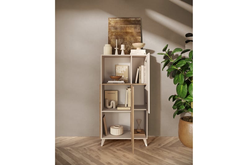 Monaco Highboard 81x154 cm - Mässing - Förvaring - Skåp - Förvaringsskåp