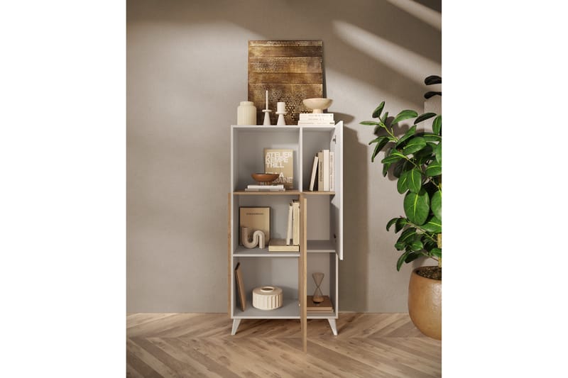 Monaco Highboard 81x154 cm - Mässing - Förvaring - Skåp - Förvaringsskåp