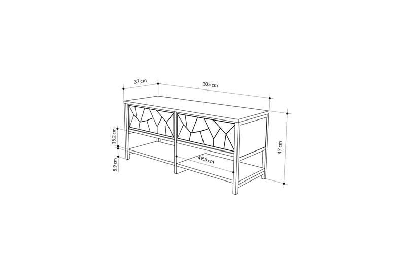 Skoskåp Inola 105 cm - Brun - Förvaring - Skåp - Förvaringsskåp