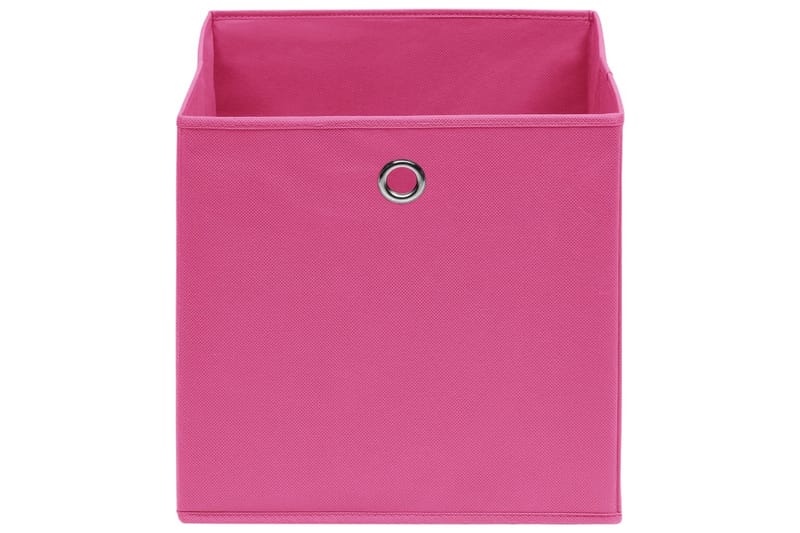 Förvaringslådor 10 st non-woven tyg 28x28x28 cm rosa - Rosa - Förvaring - Småförvaring - Förvaringslåda