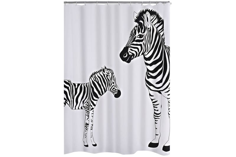 RIDDER Duschdraperi Zebra tyg 180x200 cm 42311 - Inredning - Badrumsinredning - Duschdraperi