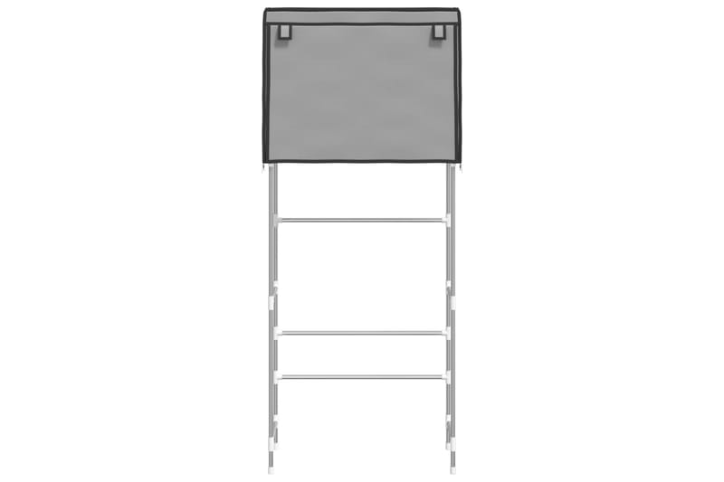 beBasic Hylla för tvättmaskin med 2 hyllplan grå 71x29,5x170,5 cm järn - Grey - Inredning - Badrumsinredning - Handdukshållare