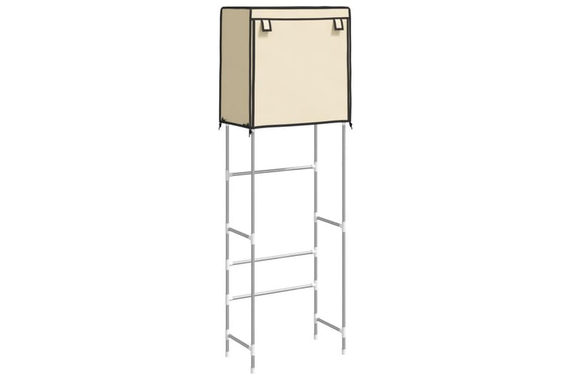 beBasic Toaletthylla med 2 hyllplan gräddvit 56x30x170 cm järn - Kräm - Inredning - Badrumsinredning - Handdukshållare