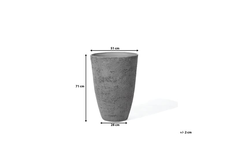 Kruka Camia 51 cm - Grå - Inredning - Dekoration & inredningsdetaljer