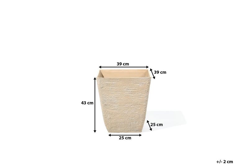 Kruka Delos 39 cm - Beige - Inredning - Dekoration & inredningsdetaljer