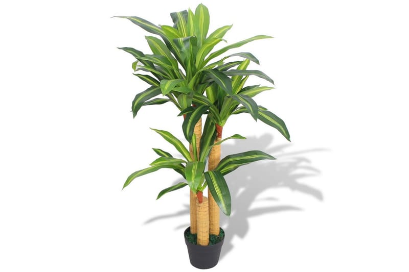 Konstväxt Dracena med kruka 100 cm grön - Grön - Inredning - Dekoration & inredningsdetaljer - Prydnadssaker - Blomsterdekoration