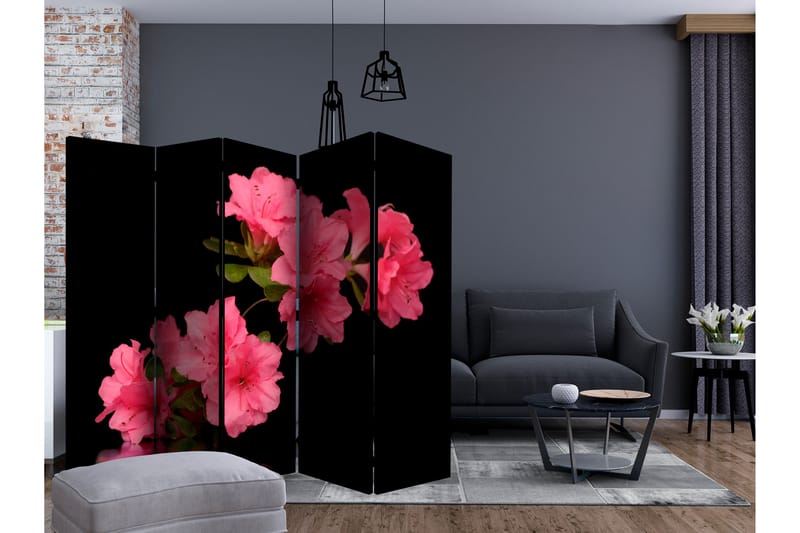 Rumsavdelare Azalea in Black II 225x172 cm - Artgeist sp. z o. o. - Inredning - Dekoration & inredningsdetaljer - Rumsavdelare