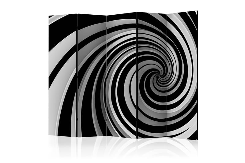 Rumsavdelare - Black and white swirl II 225x172 - Artgeist sp. z o. o. - Inredning - Dekoration & inredningsdetaljer - Rumsavdelare