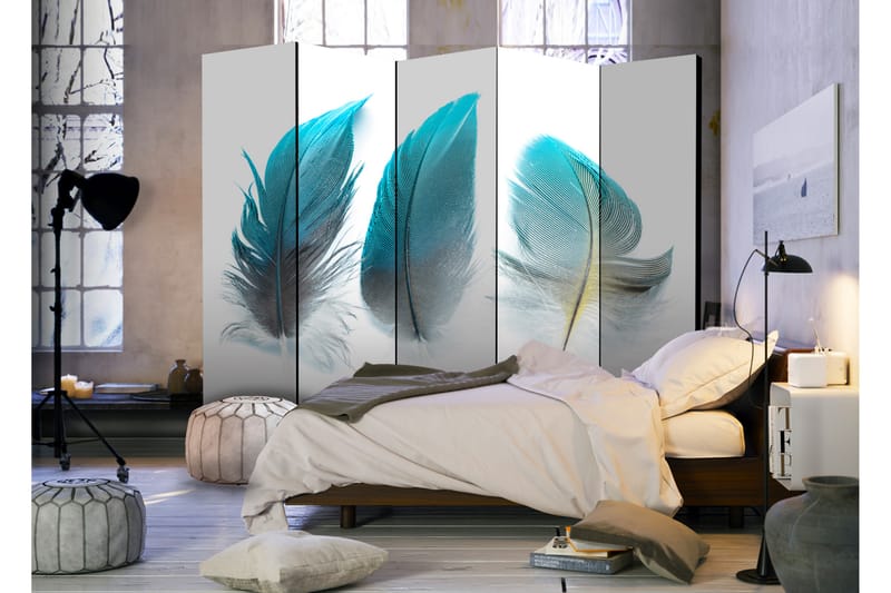 Rumsavdelare Blue Feathers 225x172 - Artgeist sp. z o. o. - Inredning - Dekoration & inredningsdetaljer - Rumsavdelare