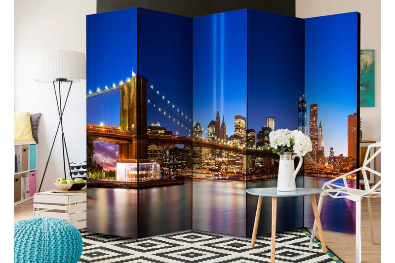 Rumsavdelare Blue New York 225x172 - Artgeist sp. z o. o. - Inredning - Dekoration & inredningsdetaljer - Rumsavdelare