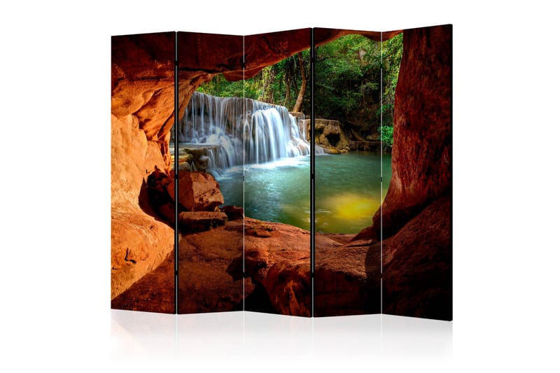 Rumsavdelare - Cave: Forest Waterfall II 225x172 - Artgeist sp. z o. o. - Inredning - Dekoration & inredningsdetaljer - Rumsavdelare