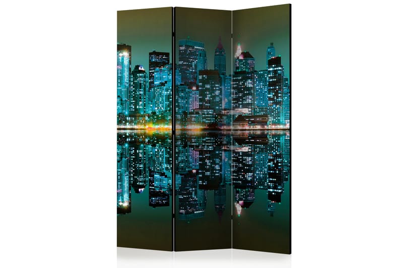 Rumsavdelare Gold Reflections - NYC 135x172 cm - Artgeist sp. z o. o. - Inredning - Dekoration & inredningsdetaljer - Rumsavdelare