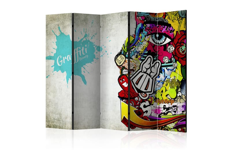 Rumsavdelare Graffiti Beauty 225x172 - Artgeist sp. z o. o. - Inredning - Dekoration & inredningsdetaljer - Rumsavdelare