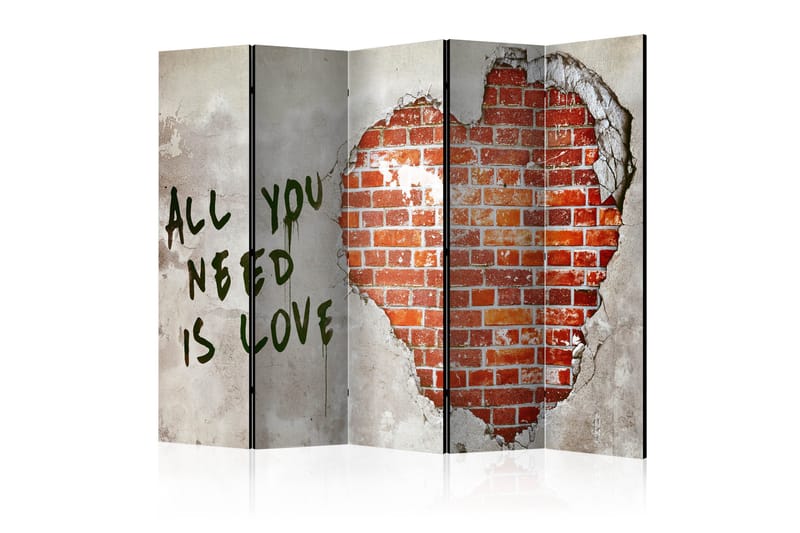 Rumsavdelare - Love is all you need II 225x172 - Artgeist sp. z o. o. - Inredning - Dekoration & inredningsdetaljer - Rumsavdelare