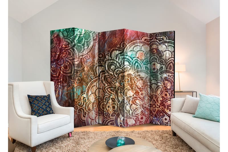 Rumsavdelare Mandala: Copper Garden II 225x172 cm - Artgeist sp. z o. o. - Inredning - Dekoration & inredningsdetaljer - Rumsavdelare