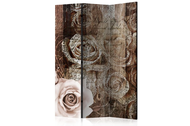 Rumsavdelare - Old Wood & Roses 135x172 - Artgeist sp. z o. o. - Inredning - Dekoration & inredningsdetaljer - Rumsavdelare