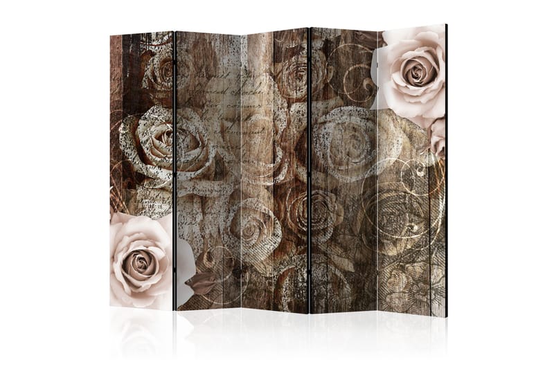 Rumsavdelare - Old Wood & Roses II 225x172 - Artgeist sp. z o. o. - Inredning - Dekoration & inredningsdetaljer - Rumsavdelare