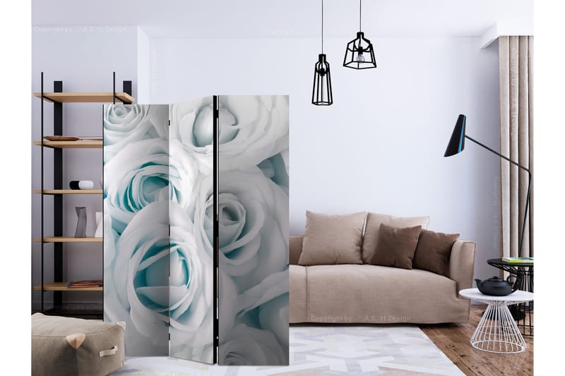 Rumsavdelare Satin Rose Turquoise 135x172 cm - Artgeist sp. z o. o. - Inredning - Dekoration & inredningsdetaljer - Rumsavdelare