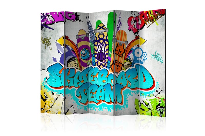 Rumsavdelare - Skateboard team II 225x172 - Artgeist sp. z o. o. - Inredning - Dekoration & inredningsdetaljer - Rumsavdelare