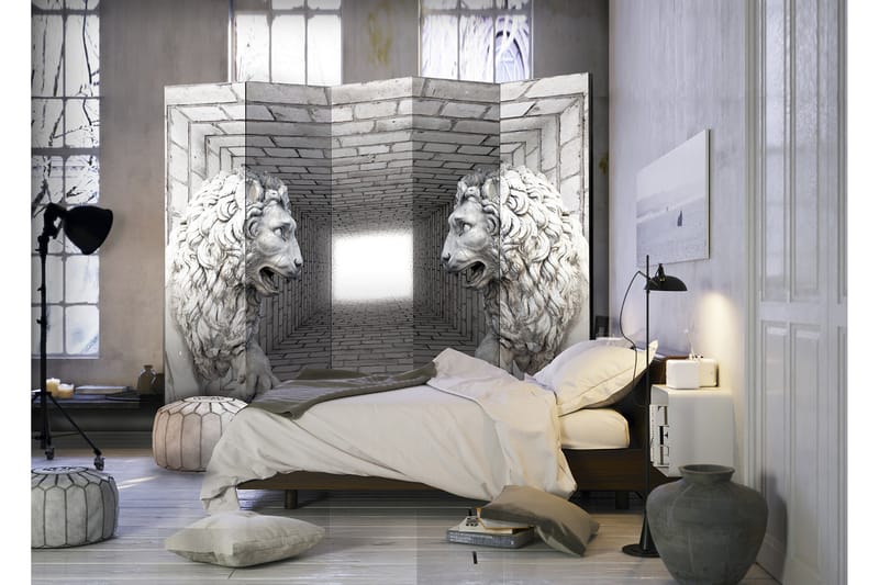 Rumsavdelare Stone Lions 225x172 - Artgeist sp. z o. o. - Inredning - Dekoration & inredningsdetaljer - Rumsavdelare