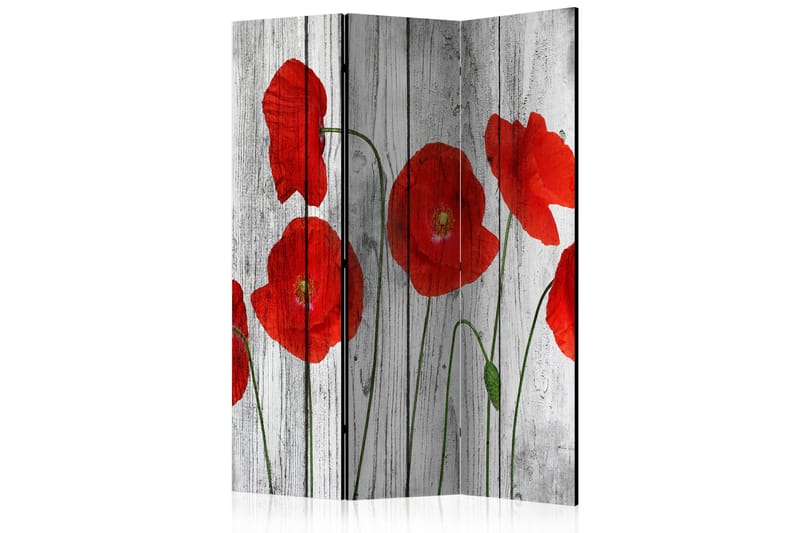 Rumsavdelare - Tale of Red Poppies 135x172 - Artgeist sp. z o. o. - Inredning - Dekoration & inredningsdetaljer - Rumsavdelare