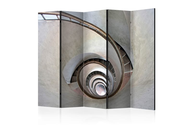 Rumsavdelare - White spiral stairs II 225x172 - Artgeist sp. z o. o. - Inredning - Dekoration & inredningsdetaljer - Rumsavdelare