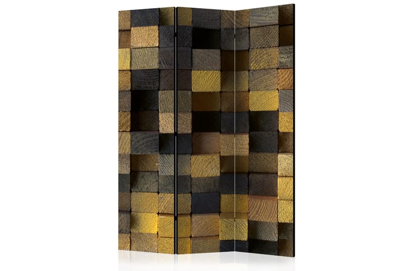 Rumsavdelare - Wooden cubes 135x172 - Artgeist sp. z o. o. - Inredning - Dekoration & inredningsdetaljer - Rumsavdelare