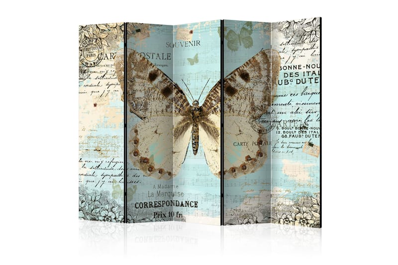 Rumsavdelare - Postcard with butterfly II 225x172 - Artgeist sp. z o. o. - Inredning - Dekoration & inredningsdetaljer - Rumsavdelare