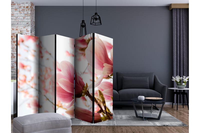 Rumsavdelare - Pink magnolia II 225x172 - Artgeist sp. z o. o. - Inredning - Dekoration & inredningsdetaljer - Rumsavdelare