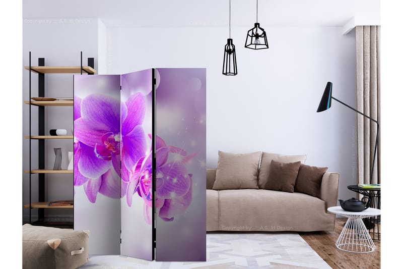 Rumsavdelare - Purple Orchids 135x172 - Artgeist sp. z o. o. - Inredning - Dekoration & inredningsdetaljer - Rumsavdelare