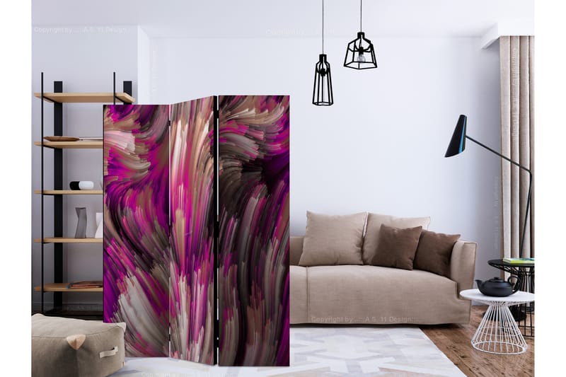 Rumsavdelare - Purple Energy 135x172 - Artgeist sp. z o. o. - Inredning - Dekoration & inredningsdetaljer - Rumsavdelare