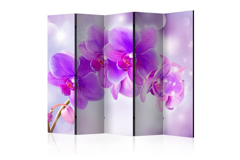 Rumsavdelare - Purple Orchids II 225x172 - Artgeist sp. z o. o. - Inredning - Dekoration & inredningsdetaljer - Rumsavdelare