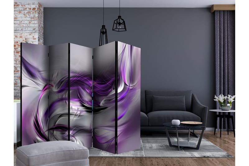 Rumsavdelare - Purple Swirls II II 225x172 - Artgeist sp. z o. o. - Inredning - Dekoration & inredningsdetaljer - Rumsavdelare