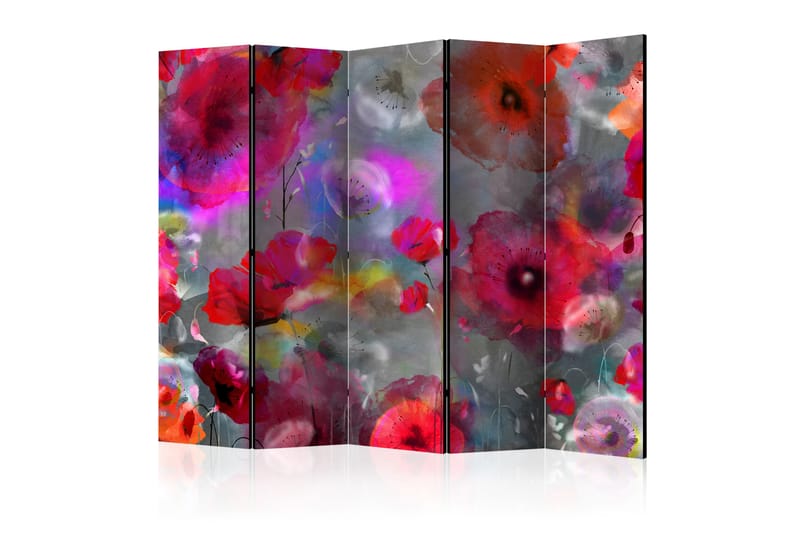 Rumsavdelare Painted Poppies 225x172 - Artgeist sp. z o. o. - Inredning - Dekoration & inredningsdetaljer - Rumsavdelare