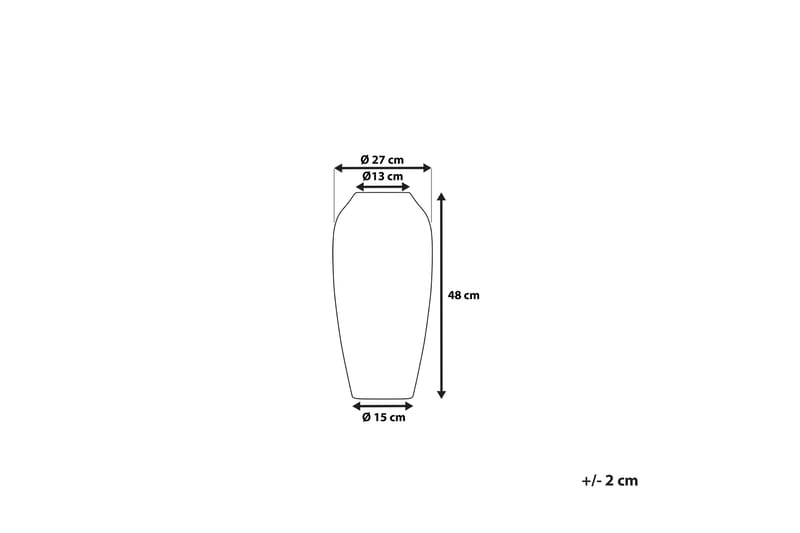 Vas Lorca 27 cm - Grå - Blomvas - Vas - Dekoration & inredningsdetaljer