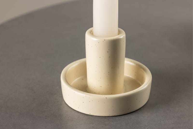 Ceco Ljusstake 11x5,6 cm - Beige - Inredning - Ljus & dofter - Ljusstakar & ljuslyktor