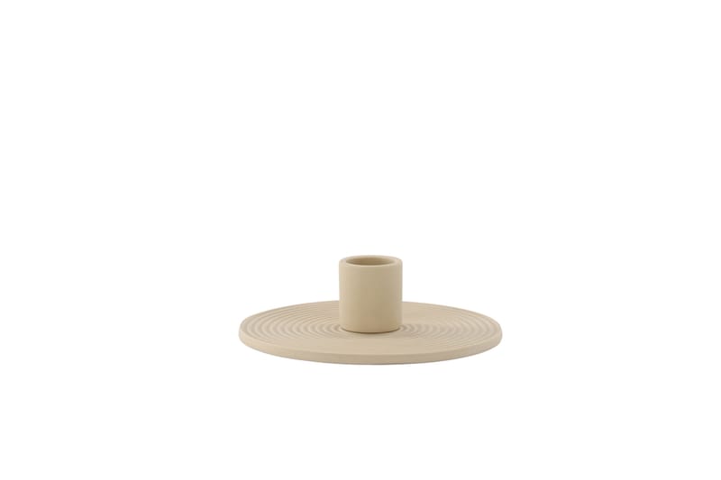 Dian Ljusstake 12x4 cm - Beige - Inredning - Ljus & dofter - Ljusstakar & ljuslyktor