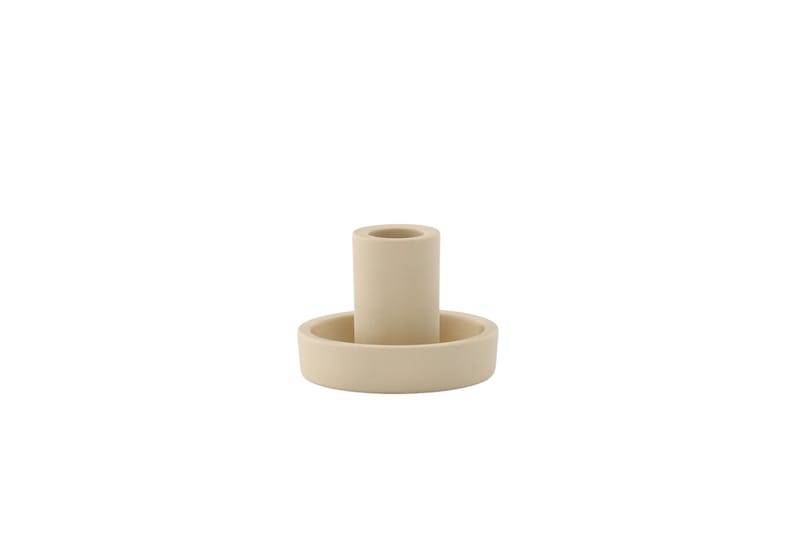 Ljusstake Ceco 11x5,6 cm - Beige - Dekoration & inredningsdetaljer - Ljusstakar & ljuslyktor