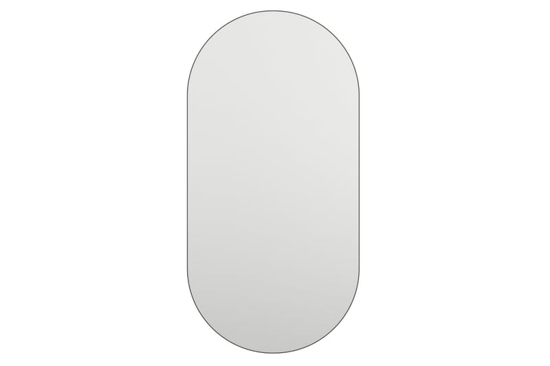 Spegel med LED-lampor 40x20 cm glas oval - Silver - Inredning - Spegel - Hallspegel