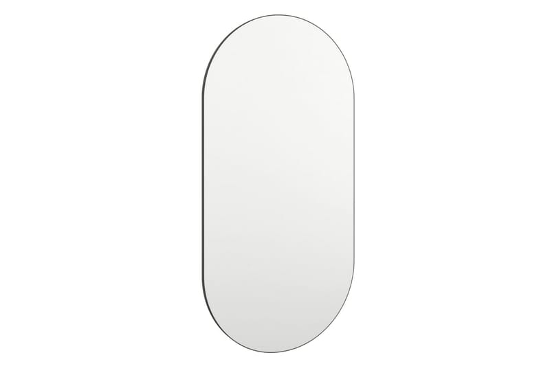 Spegel med LED-lampor 80x40 cm glas oval - Silver - Inredning - Spegel - Hallspegel