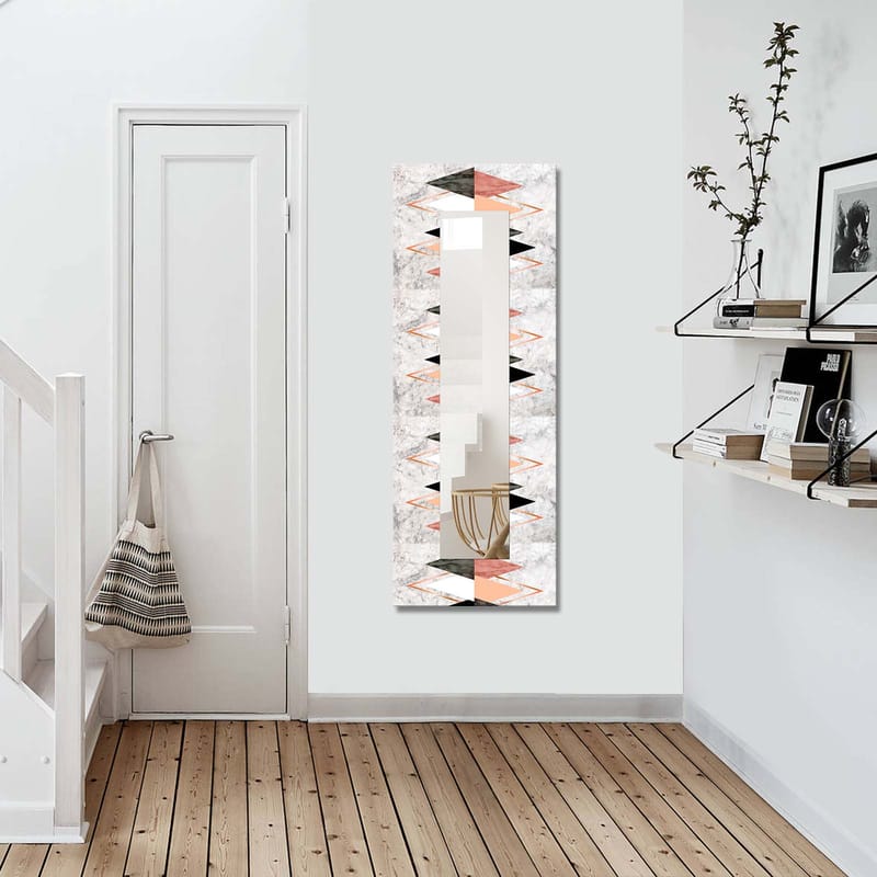 Dekorspegel 40x120 cm - Flerfärgad - Hallspegel - Väggspegel