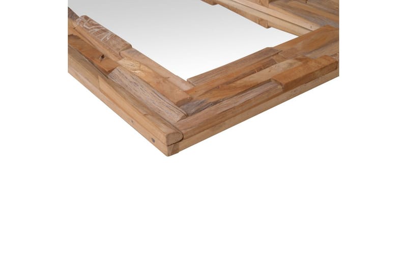 Prydnadsspegel teak 120x60 cm rektangulär - Brun - Inredning - Spegel - Väggspegel