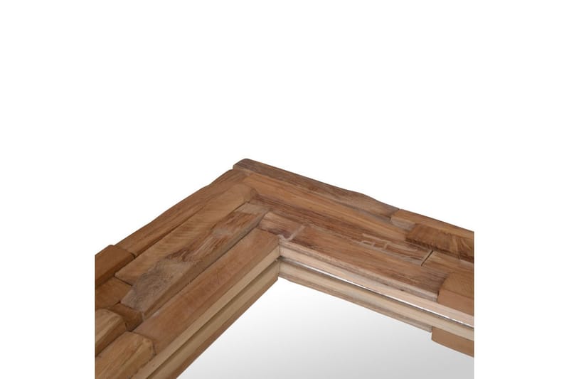 Prydnadsspegel teak 120x60 cm rektangulär - Brun - Inredning - Spegel - Väggspegel